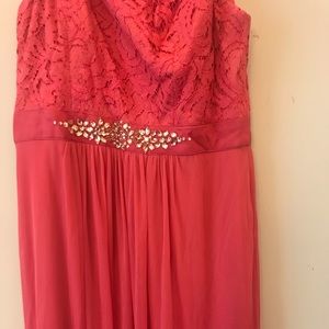 Pink/ Salmon long dress